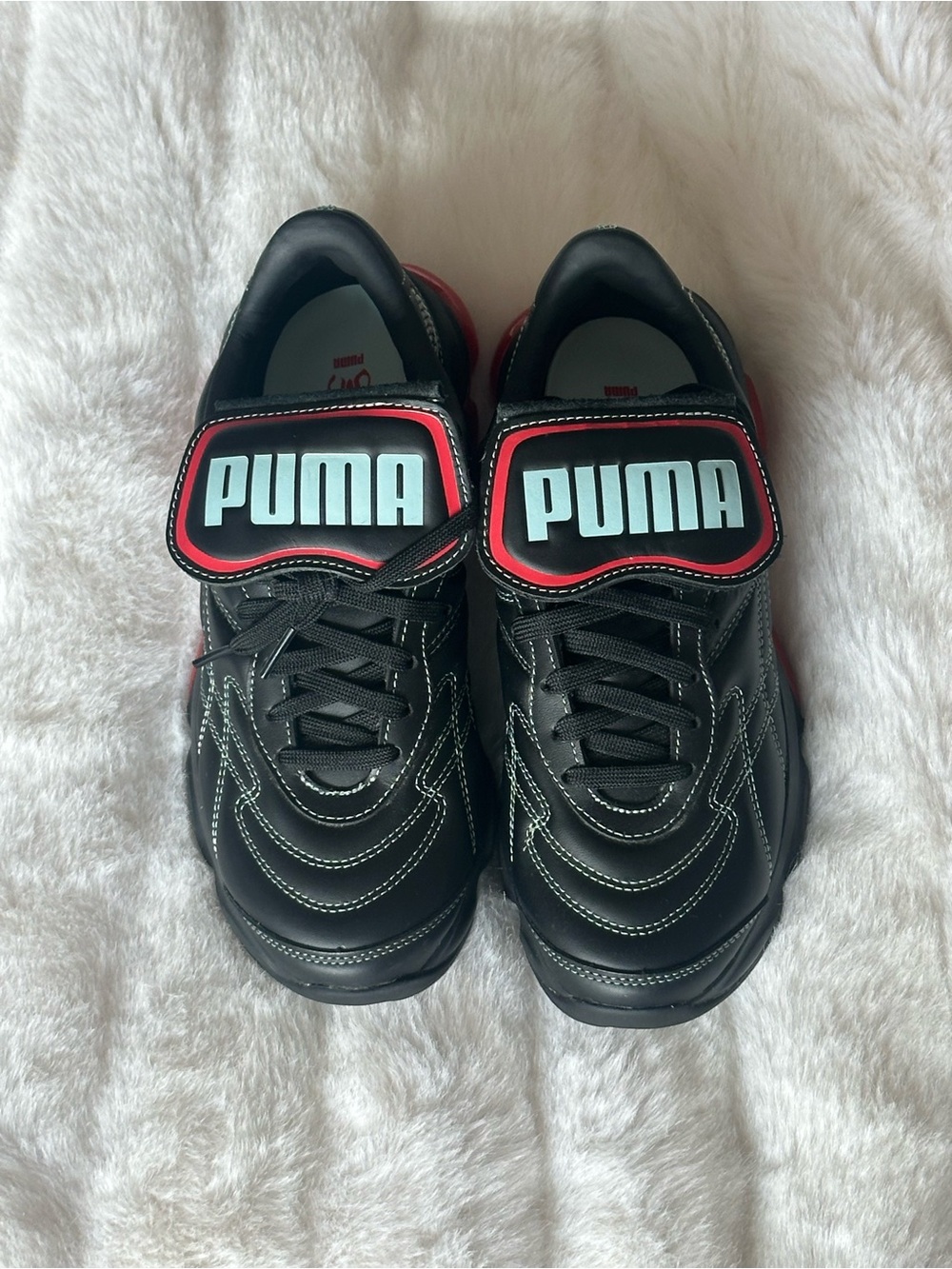 PUMA x Dua Lipa Cell Dome King Black and Red Sneakers Sz 8